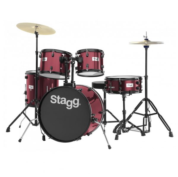 STAGG TIM120B WR Ακουστικό Drum Set με Πιατίνια830166
