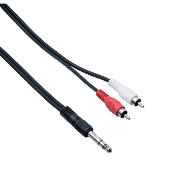 BESPECO ULG150 ADAPTOR ΚΑΛΩΔΙΟ 6,3 STEREO JACK/2xRCA 1,5m