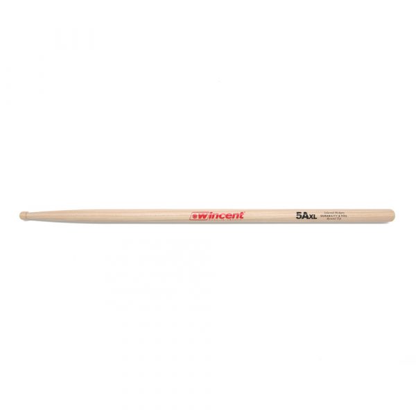 WINCENT W-5ARTXL 5A XL ROUND TIP HICKORY DRUM STICKS