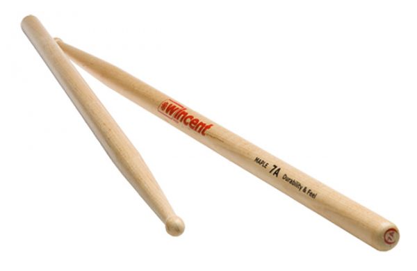 WINCENT W-7AMRT MAPLE DRUMSTRICKS ROUND TIP