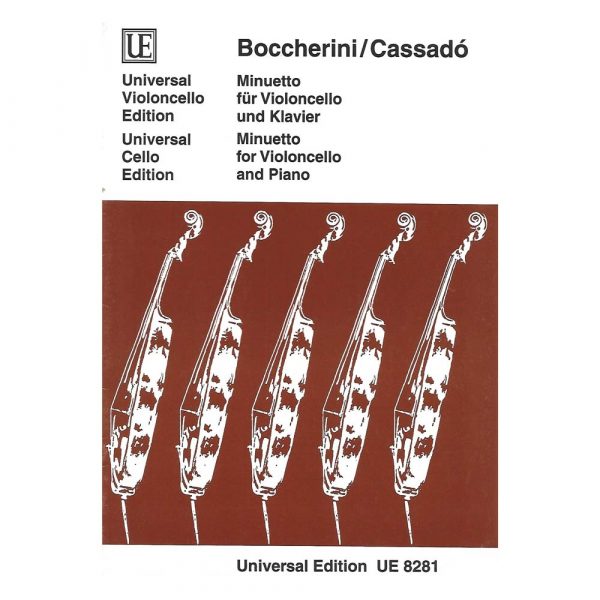 Universal Edition Boccherini - Minuetto Βιβλίο για τσέλο