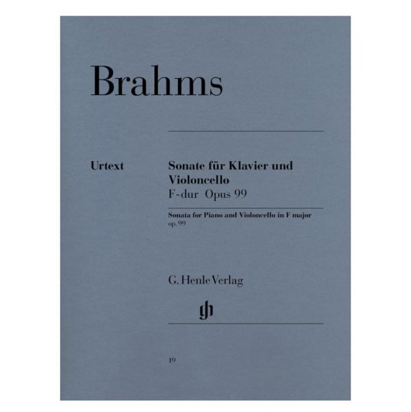 G. Henle Verlag Brahms - Sonata  F Dur Op.99 For Cello & Piano Βιβλίο για σύνολα