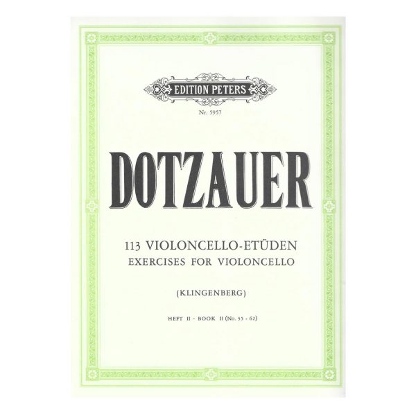 Edition Peters Dotzauer - 113 Excercises for Violoncello Vol.2 Βιβλίο για τσέλο