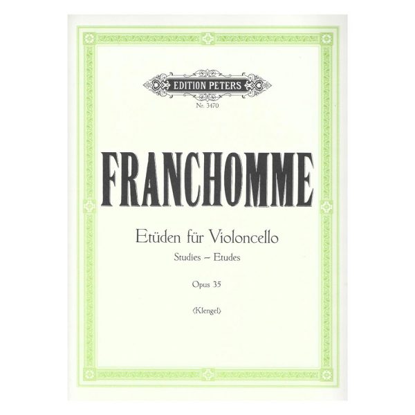 Edition Peters Franchomme - Studies Op.35 for Cello Solo Βιβλίο για τσέλο