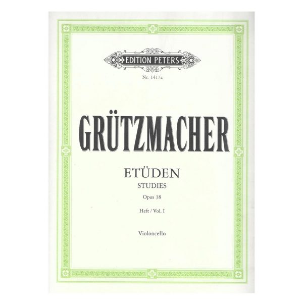 Edition Peters Grutzmacher - Studies Op.38 Vol.1 Βιβλίο για τσέλο
