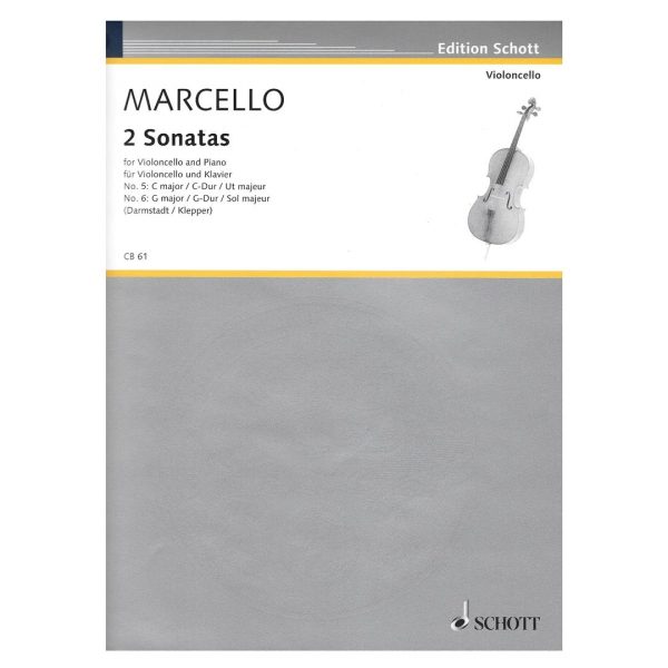 SCHOTT Marcello - 2 Sonatas for Cello & Piano Βιβλίο για τσέλο