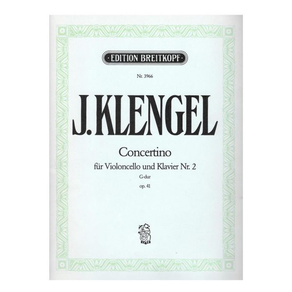 Breitkopf & Hartel Klengel - Concertino in G Major Nr.2 Op.41 Βιβλίο για τσέλο