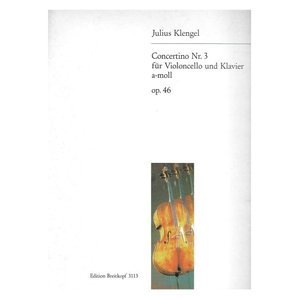 Breitkopf & Hartel Klengel - Concertino Nr.3 in A Minor Op.46 Βιβλίο για τσέλο