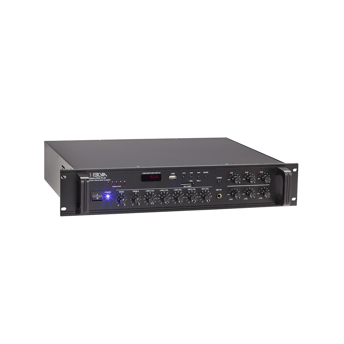 Helvia HRMA-2506 PLAY 6-Zones 250 Watt RMS Τελικός ενισχυτής Helvia HRMA-2506 PLAY 6-Zones 250 Watt RMS Τελικός ενισχυτής