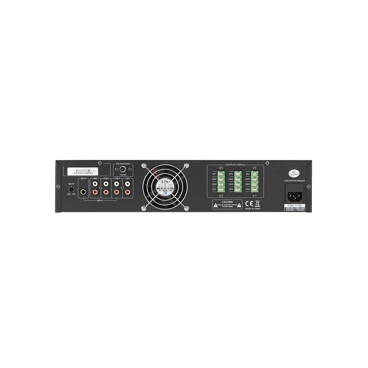 Helvia HRMA-1206C 6-Zones 120 Watt RMS with USB/SD/FM Τελικός ενισχυτής j048j alt002