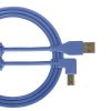 U95004LB UDG Ultimate Audio Cable USB 2.0 A-B Light Blue Angled 1m
