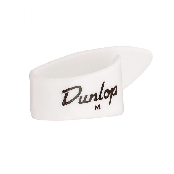 Dunlop 9012R White Thumbpicks Medium Left Αριστερή Πέννα Νύχι