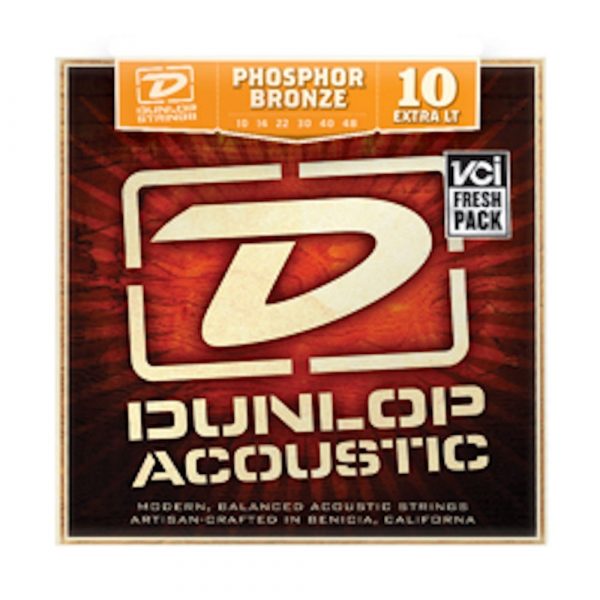 DUNLOP DAP-1048 AG PHB EXTRA LIGHT ΣΕΤ ΧΟΡΔΕΣ ΑΚΟΥΣΤΙΚΗΣ