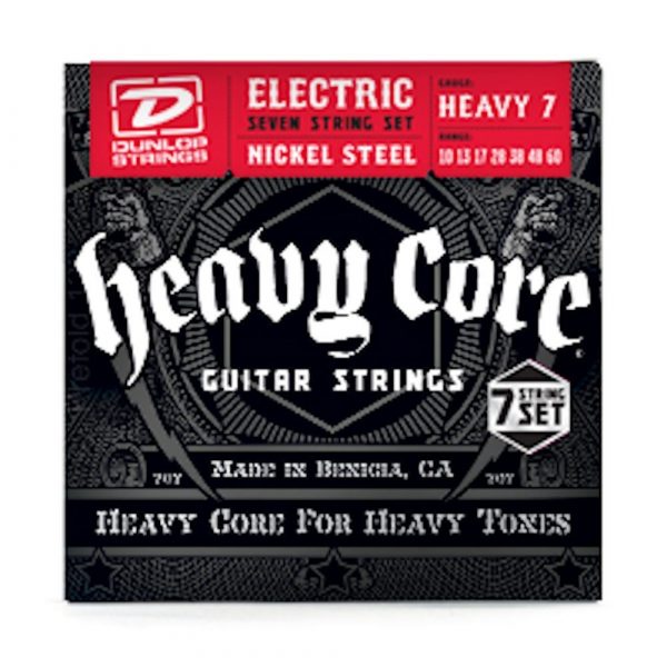 DUNLOP DHCN-1060 HEAVY CORE 7ΧΟΡΔΗ ΣΕΤ ΧΟΡΔΕΣ ΗΛΕΚΤΡΙΚΗΣ