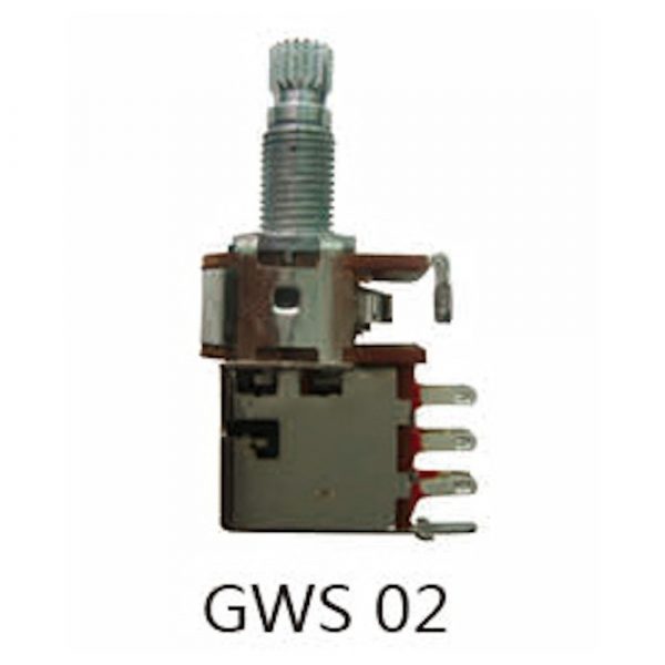 ΠΟΤΕΝΣΙΟΜΕΤΡΟ ΚΙΘΑΡΑΣ ΜΕ ΔΙΑΚΟΠΤΗ J.J GWS02TA250K (PUSH PULL)