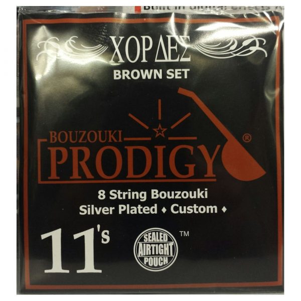 PRODIGY custom Brown 11's Set Xορδές 4Χορδου Μπουζουκιού