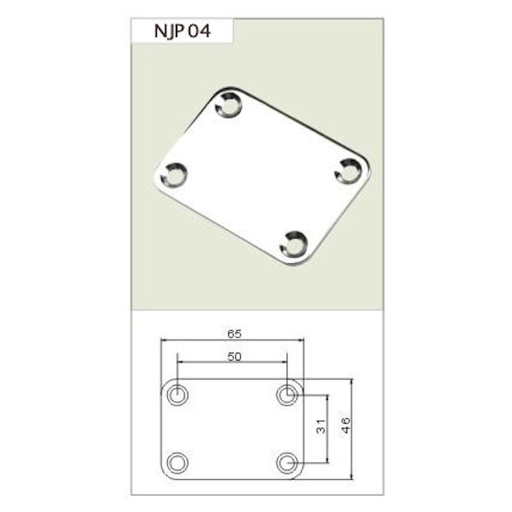 ΜΕΤΑΛΛΙΚΗ ΠΛΑΚΑ ΣΥΝΔΕΣΗΣ ΜΠΡΑΤΣΟΥ J.J NJP04 ΜΕΤΑΛΛΙΚΗ ΠΛΑΚΑ ΣΥΝΔΕΣΗΣ ΜΠΡΑΤΣΟΥ J.J NJP04