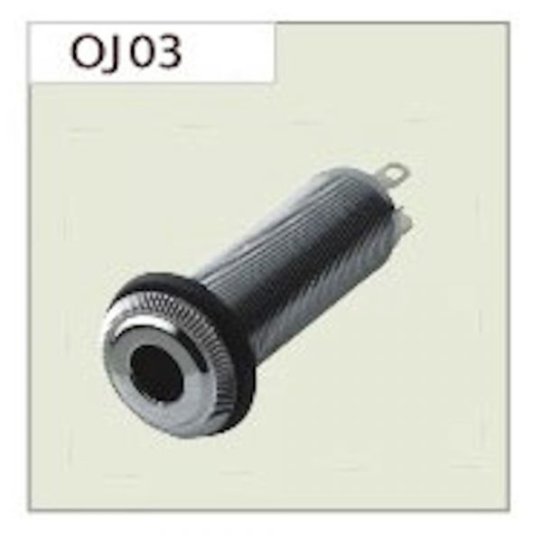 ΒΥΣΜΑ OUTPUT JACK ΗΛΕΚΤΡΟΑΚΟΥΣΤΙΚΗΣ SWITCHCRAFT J.J OJ03 Chrome
