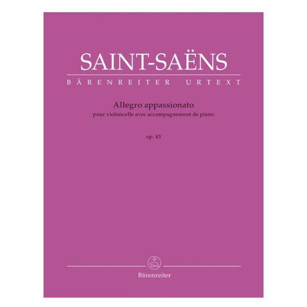 Barenreiter Saint-Saens - Allegro Appassionato in B Minor Op.43 Βιβλίο για τσέλο