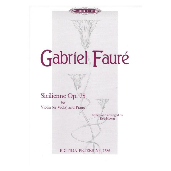 Edition Peters Faure - Sicilienne Op.78 Βιβλίο για Πιάνο και Βιολί