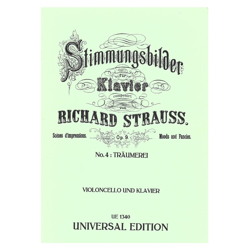 Universal Edition Strauss - Traumerei Op. 9 No. 4 for Cello & Piano Βιβλίο για τσέλο Universal Edition Strauss - Traumerei Op. 9 No. 4 for Cello & Piano Βιβλίο για τσέλο