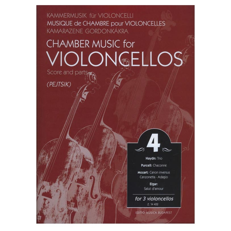 Editio Musica Budapest Pejtsik - Chamber Music for Violoncellos Vol. 4 Βιβλίο για τσέλο Editio Musica Budapest Pejtsik - Chamber Music for Violoncellos Vol. 4 Βιβλίο για τσέλο