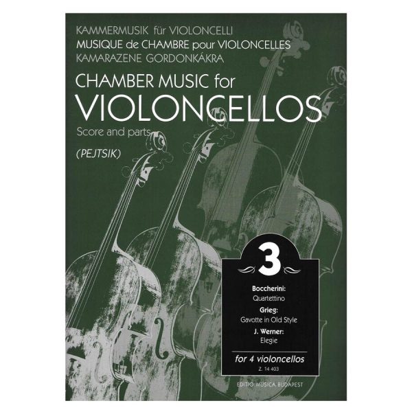 Editio Musica Budapest Pejtsik - Chamber Music for Violoncellos Vol. 3 Βιβλίο για τσέλο