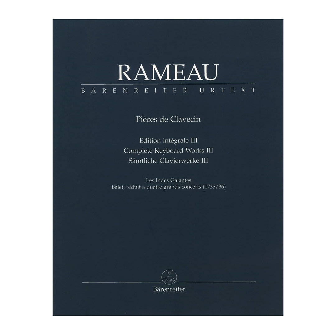 Barenreiter Rameau - Complete Keyboard Works, Vol.3 Βιβλίο για πιάνο Barenreiter Rameau - Complete Keyboard Works, Vol.3 Βιβλίο για πιάνο