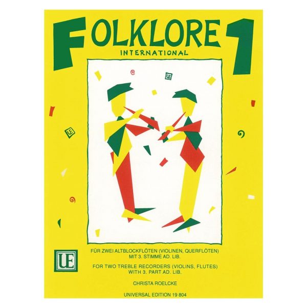 Universal Edition Roelcke - Folklore International for 2 Treble Recorder, Vol.1 Βιβλίο για φλογέρα