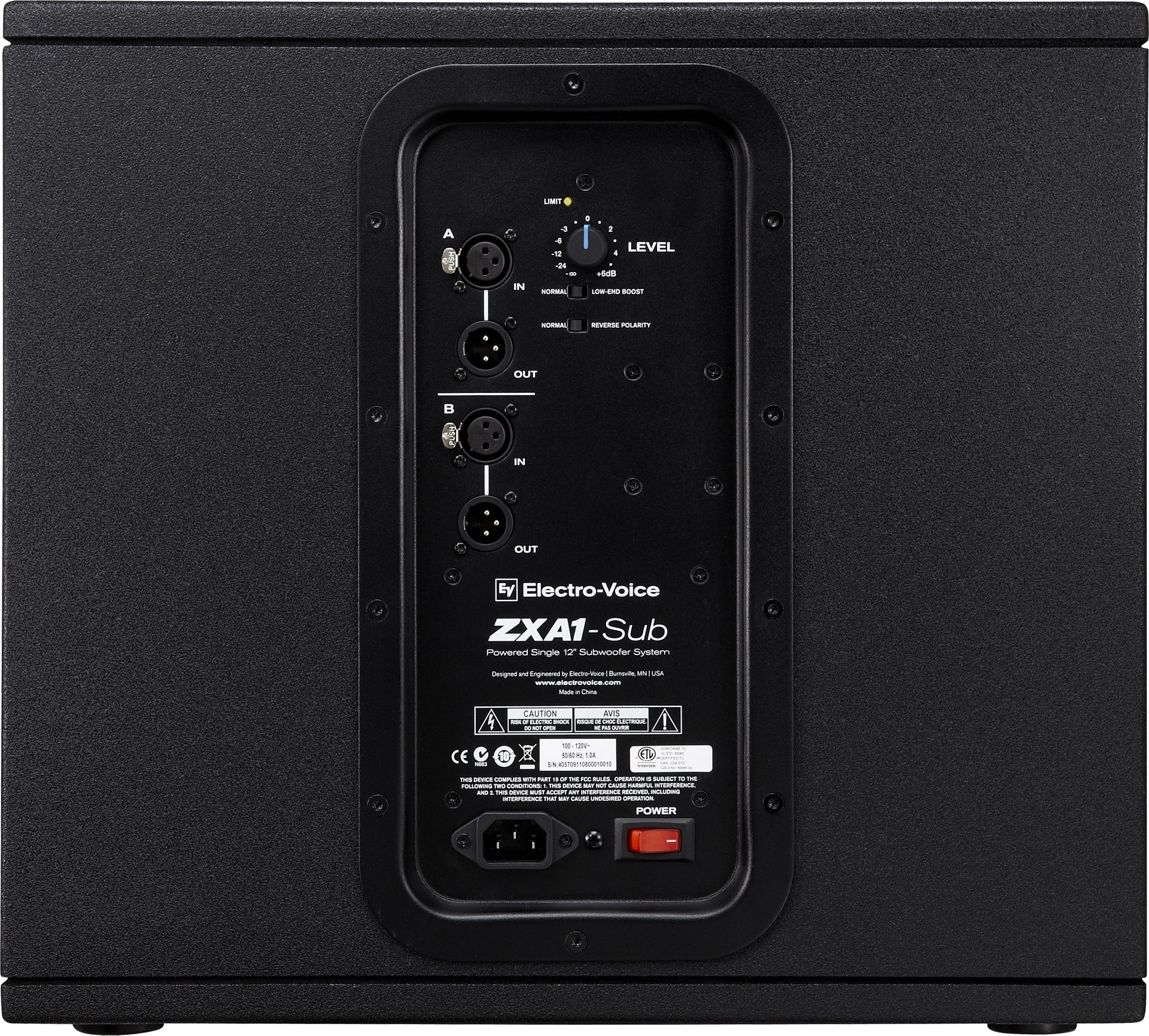 ELECTROVOICE ZXA1-SUB ZXA1SUB Inba 1