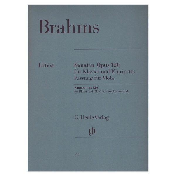G. Henle Verlag Brahms - Sonatas Op.120 for Viola & Piano Βιβλίο για βιόλα