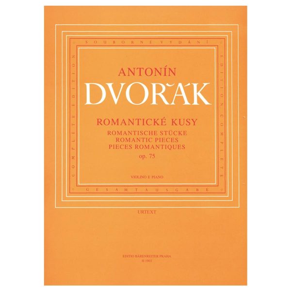 Barenreiter Dvorak - Romantic Pieces Op.75 Βιβλίο για Πιάνο και Βιολί