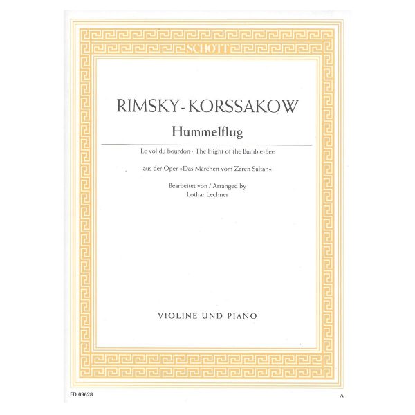 SCHOTT Korssakow - Hummelflug Βιβλίο για Πιάνο και Βιολί