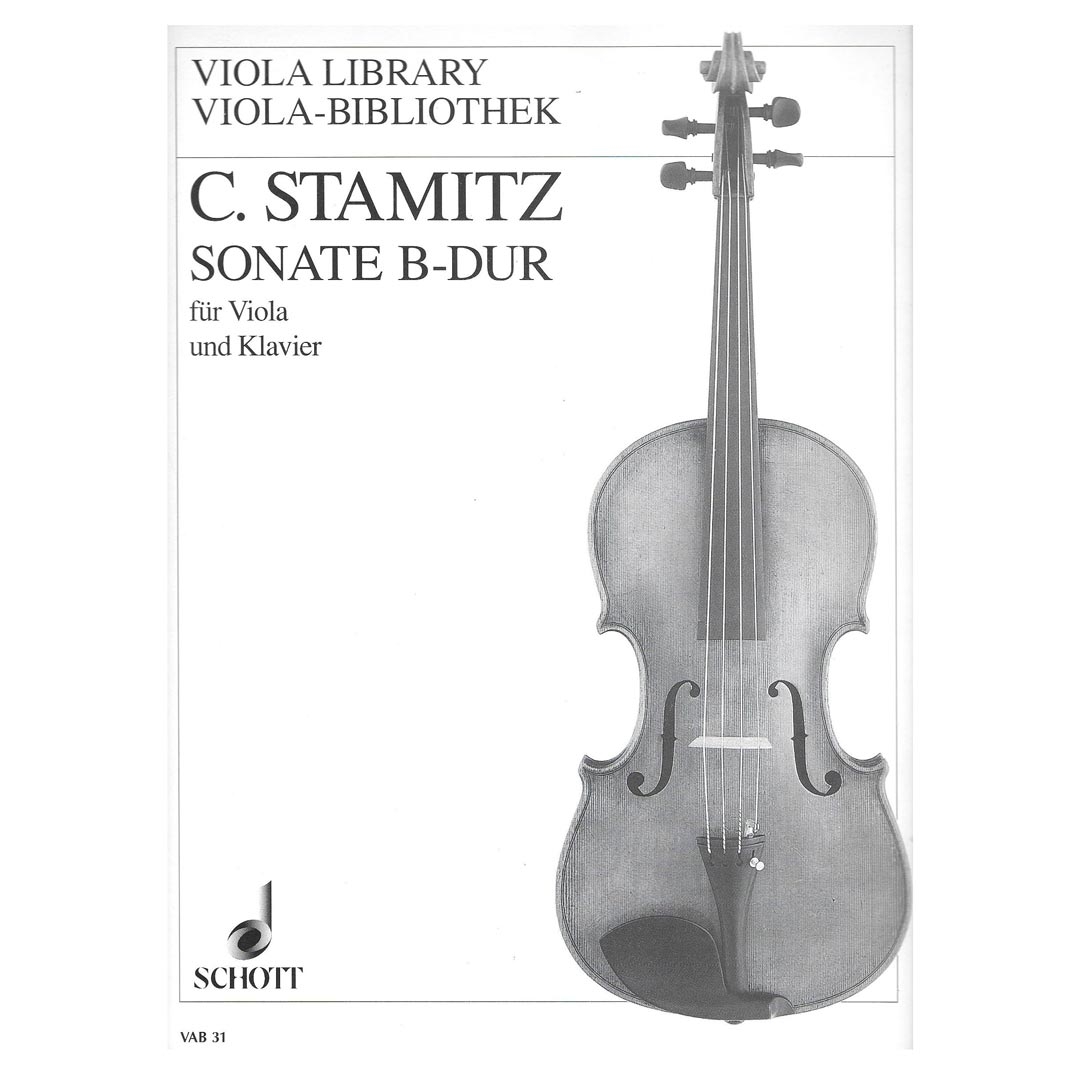 SCHOTT Stamitz - Sonate in Bb Major for Viola & Klavier Βιβλίο για βιόλα SCHOTT Stamitz - Sonate in Bb Major for Viola & Klavier Βιβλίο για βιόλα