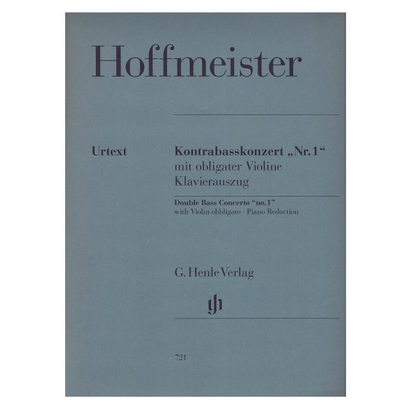 G. Henle Verlag Hoffmeister - Double Bass Concerto Nr.1 Βιβλίο για κοντραμπάσο και πιάνο