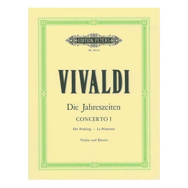 Edition Peters Vivaldi - The Seasons "Spring" Βιβλίο για Πιάνο και Βιολί