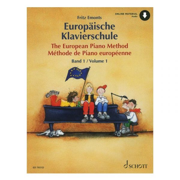 SCHOTT Emonts Fritz - The European Piano Method, Volume 1 & Online Audio Βιβλίο για πιάνο