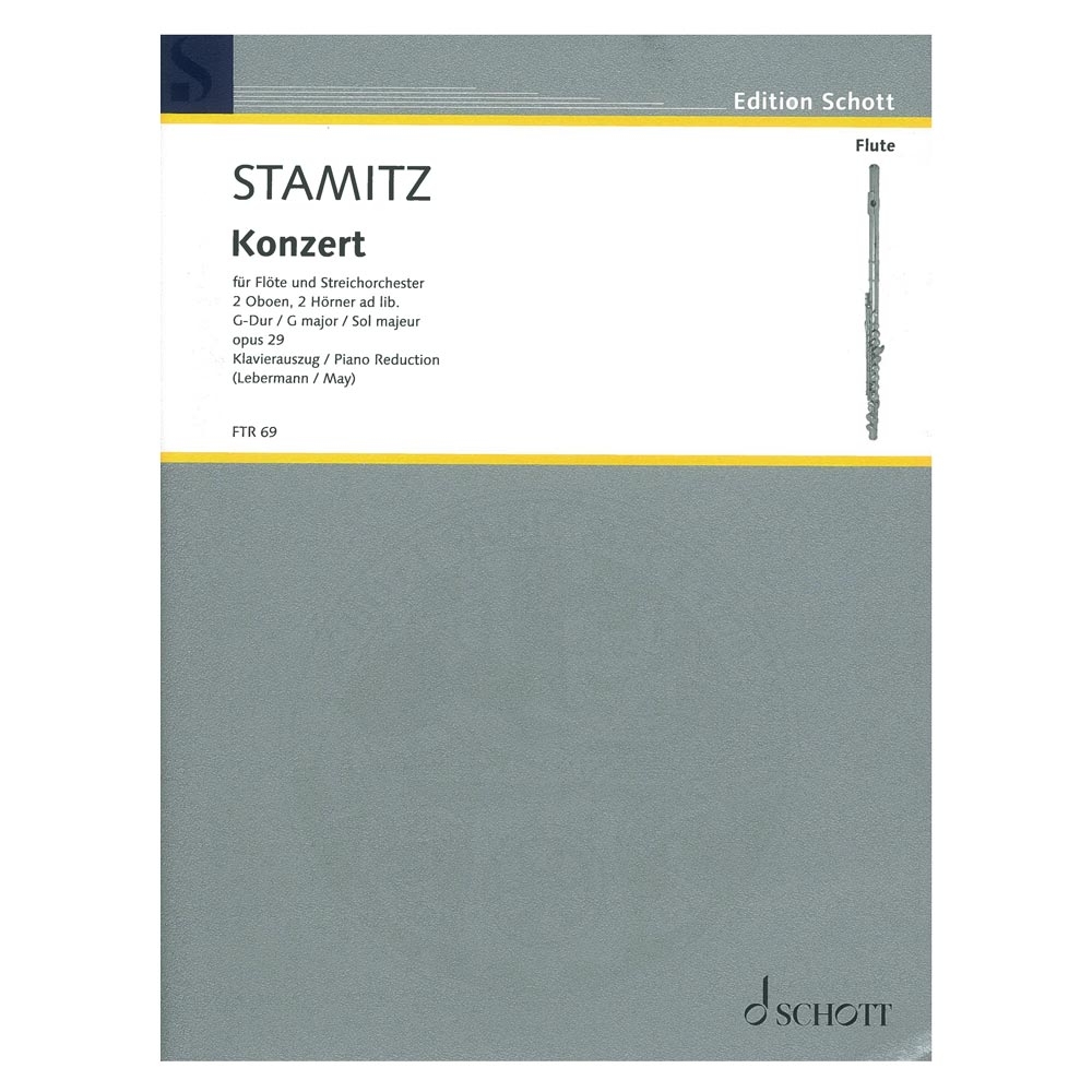 SCHOTT Stamitz - Concerto In G Major, Op.29 Βιβλίο για φλάουτο και πιάνο SCHOTT Stamitz - Concerto In G Major, Op.29 Βιβλίο για φλάουτο και πιάνο