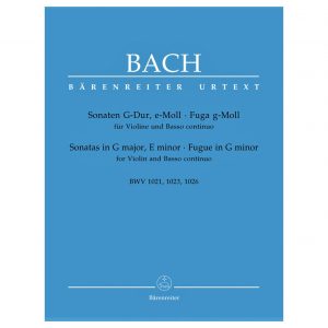 Barenreiter Bach - Two Sonatas And A Fugue for Violin & Basso Continuo Βιβλίο για βιολί