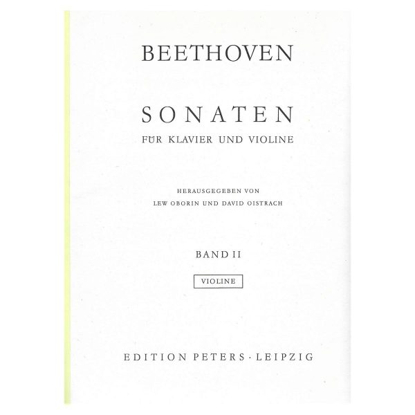 Edition Peters Beethoven - Violin Sonatas Vol.2 Βιβλίο για βιολί