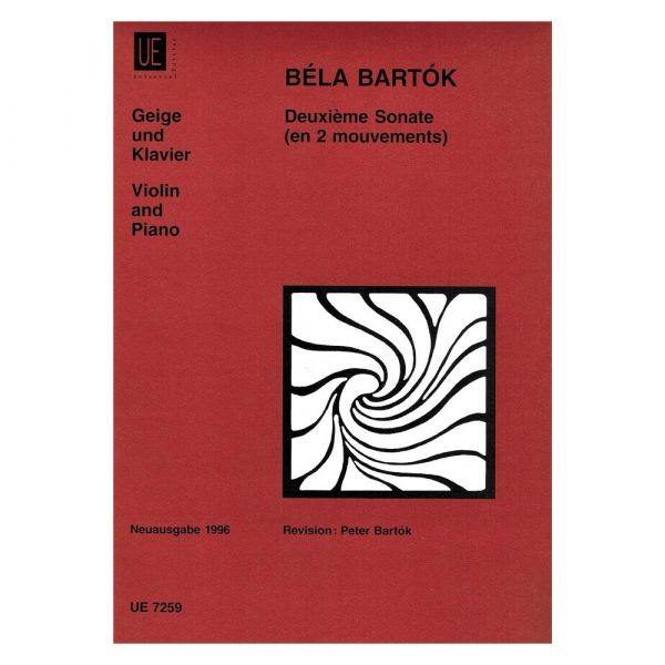 Universal Edition Bartok - Deuxieme Sonate Βιβλίο για Πιάνο και Βιολί