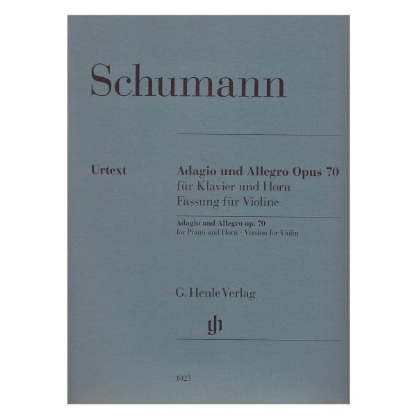 G. Henle Verlag Schumann - Adagio & Allegro Op.70 Βιβλίο για Πιάνο και Βιολί