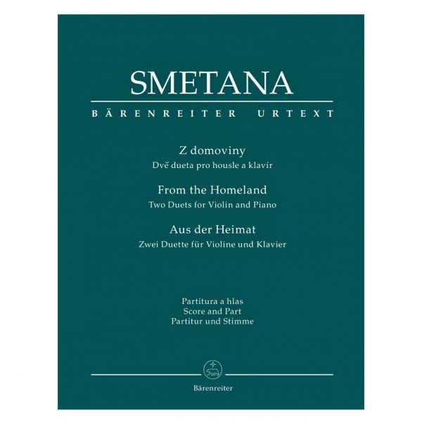 Barenreiter Smetana - From The Homeland Βιβλίο για Πιάνο και Βιολί
