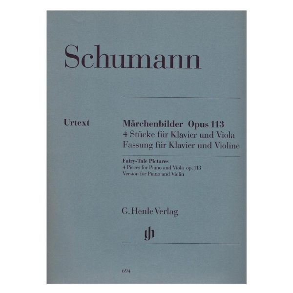 G. Henle Verlag Schumann - Fairy Tale Pictures Op.113 Βιβλίο για Πιάνο και Βιολί