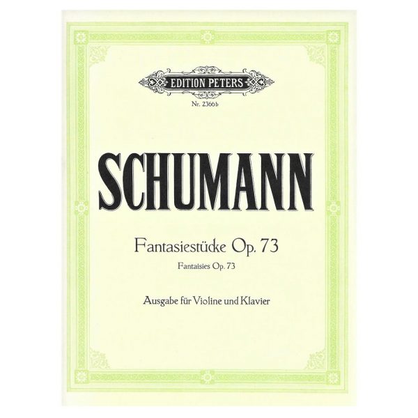 Edition Peters Schumann - Fantasiestucke Op.73 Βιβλίο για Πιάνο και Βιολί