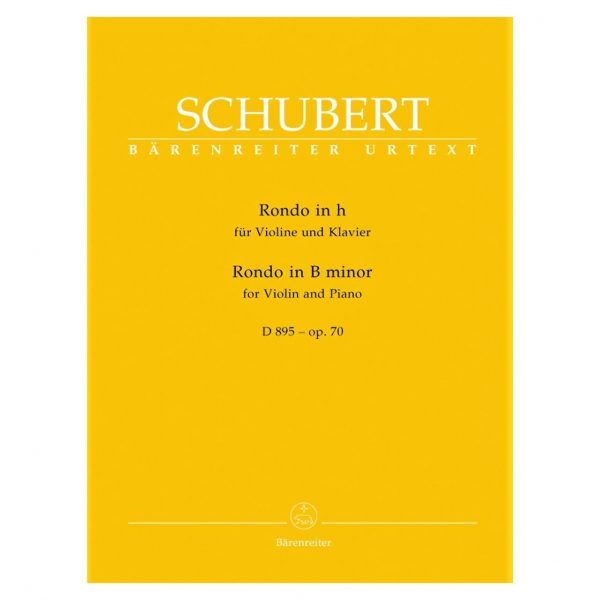 Barenreiter Schubert - Rondo In B Minor Op.70 Βιβλίο για Πιάνο και Βιολί