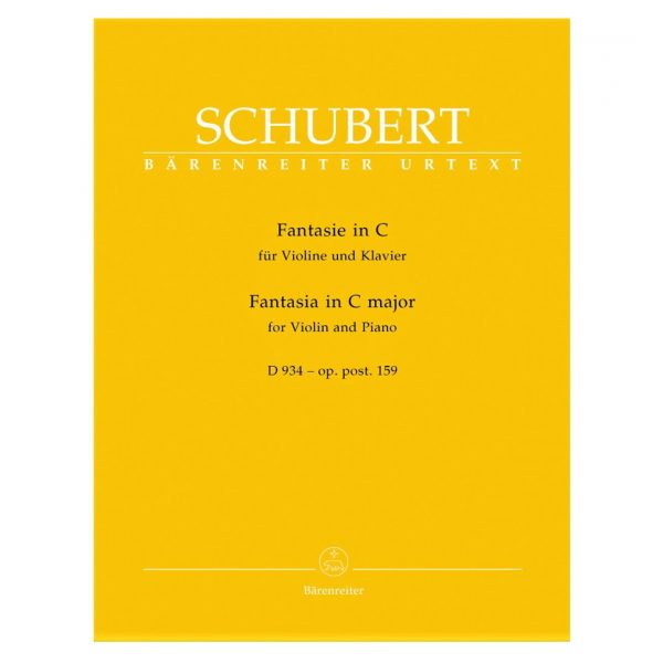 Barenreiter Schubert - Fantasia In C Major Βιβλίο για Πιάνο και Βιολί