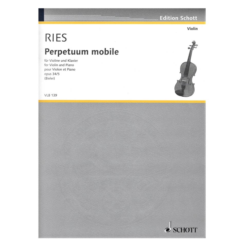 SCHOTT Ries - Perpetuum Mobile Βιβλίο για Πιάνο και Βιολί SCHOTT Ries - Perpetuum Mobile Βιβλίο για Πιάνο και Βιολί