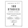 SCHOTT Sitt - 100 Studies Op.32 Vol.4 Βιβλίο για βιολί