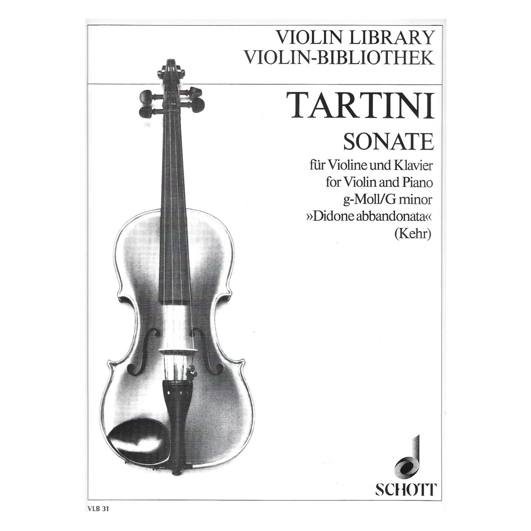 SCHOTT Tartini - Sonata In G Minor "Didone Abbandonata" Βιβλίο για Πιάνο και Βιολί SCHOTT Tartini - Sonata In G Minor "Didone Abbandonata" Βιβλίο για Πιάνο και Βιολί